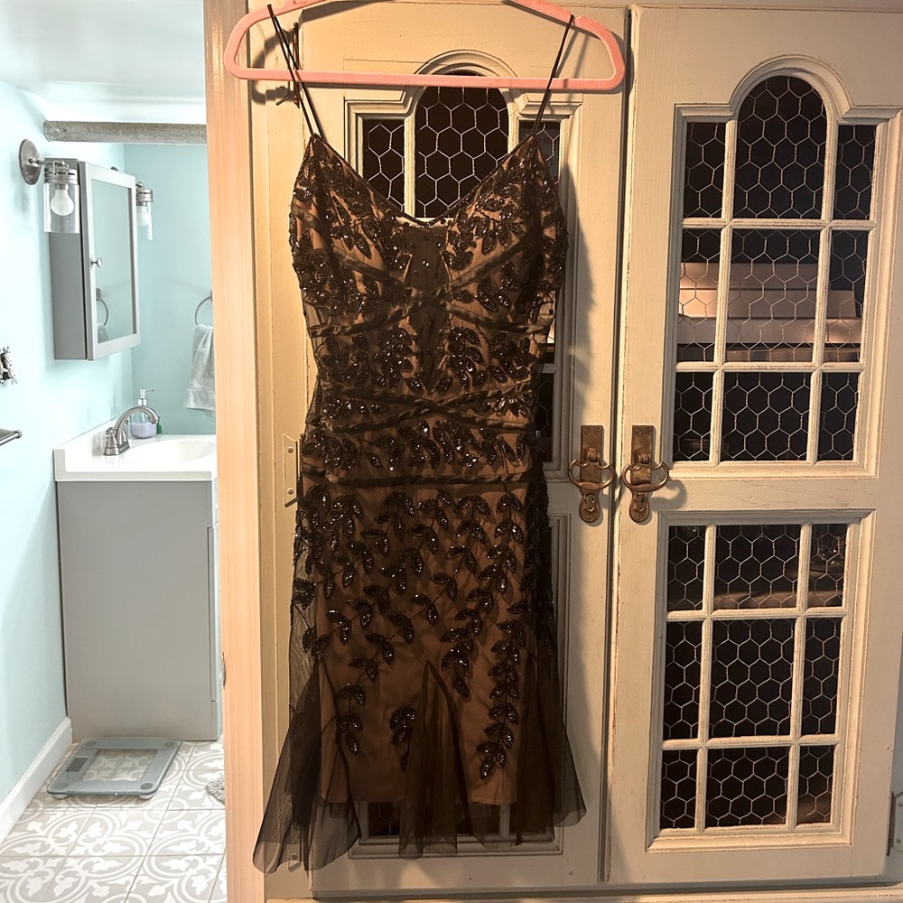 Night Way beaded cocktail dress